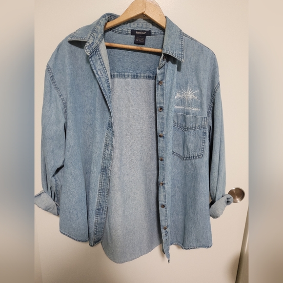 Rivers End Jackets & Blazers - Rivers End Jean Shirt, DEADWOOD, SD, Kevin Costner, Midnight Star
